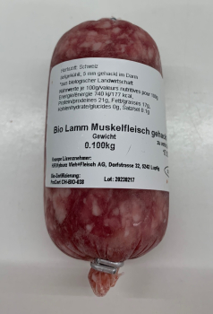 Lamm Muskelfleisch BIO Suisse Knospe 250g